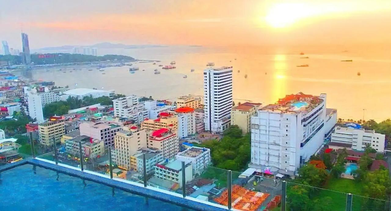 Great Location With Infinity Pool -Central Pattaya Apartment Exterior photo